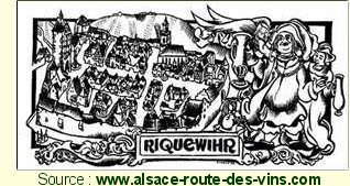 Drawing of Riquewihr