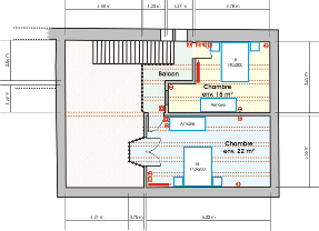 Second level of the duplex.