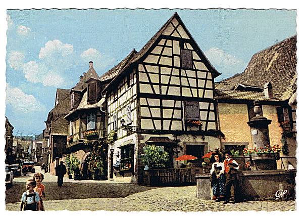 Postcard of the house in the years 1960.